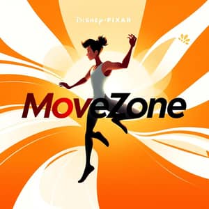 Design a modern and dynamic logo for a physiotherapy clinic named 'MoveZone.' The design should convey motion, energy, and health. Use a vibrant orange as the primary color, complemented by white for balance and clarity.

Incorporate a stylized human figure or a combination of 'M' and 'Z' to represent movement and progress. The overall design should be minimalistic yet expressive, with smooth, flowing lines that suggest flexibility and vitality. The font should be clean and contemporary, aligning with a professional yet approachable tone.

Avoid overly complex details, and ensure the design is versatile enough to work on both digital and print media, including clinic signage and business cards.