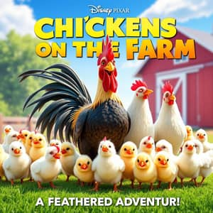 Create a picture for me that matches the following content: My family has 15 chickens including roosters, hens and chicks, including 1 rooster and 4 hens. How many chicks do I have?
