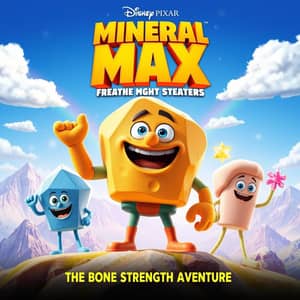 make me a picture of minerals supports bone strength – Packed with magnesium, phosphorus, and silica. You don't have to input any words, only describe using image.



