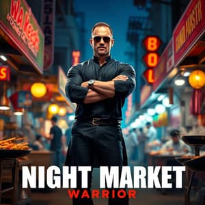 Stone Cold Steve Austin standing confidently in the middle of a **bustling Malaysian night market (pasar malam)**. He is wearing **a stylish fitted black kurta, dark jeans, and luxury sunglasses**, exuding a wealthy and dominant aura. His muscular arms are crossed, and he has a bold, self-assured posture. The **market is lively**, with bright neon lights illuminating the stalls, selling local street food, clothes, and accessories. In the background, vendors are grilling satay, and steam rises from hot woks cooking char kuey teow. The scene is rich with warm lighting from food stalls, creating a dynamic, energetic, and authentic Malaysian street vibe. The image is **sharp, high-quality, and cinematic**, with a shallow depth of field focusing on Stone Cold Steve Austin while still showcasing the vibrant night market atmosphere.  

Negative prompt: blurry image, weak lighting, cluttered composition, unrealistic elements, unprofessional design.