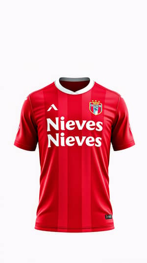 Logotipo que diga "Nieves Chávez", que sea colorido, rectangular y que sea para una camisa de fútbol 
